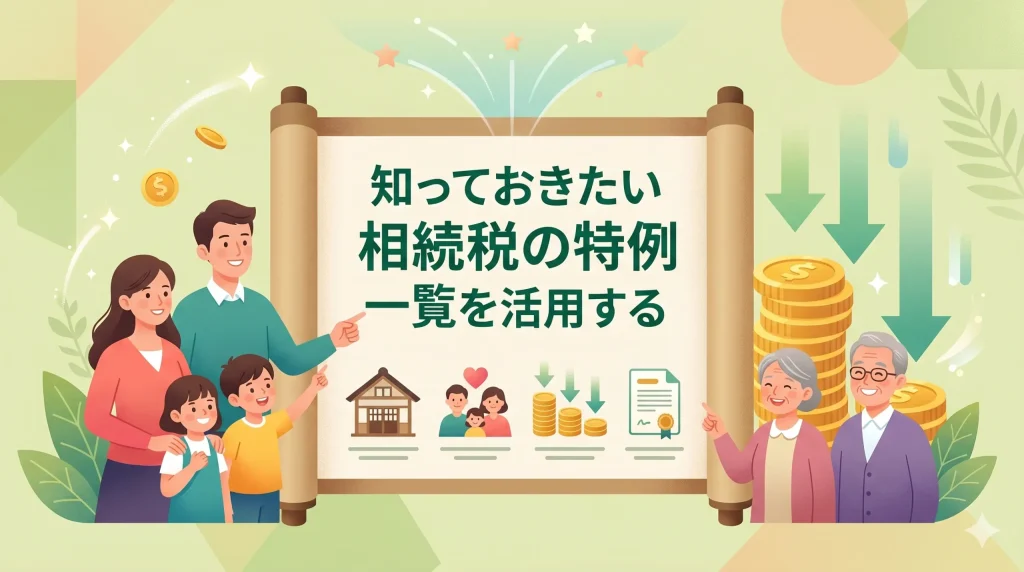 知っておきたい相続税の特例一覧とその活用法を分かりやすく紹介。