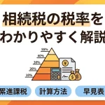 相続税の税率はいくらですか？計算方法や早見表はありますか？