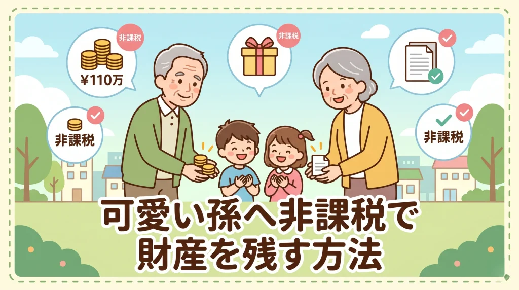 孫への生前贈与で非課税枠や特例を最大限に活用し、税負担を減らして財産を残す方法を解説します。