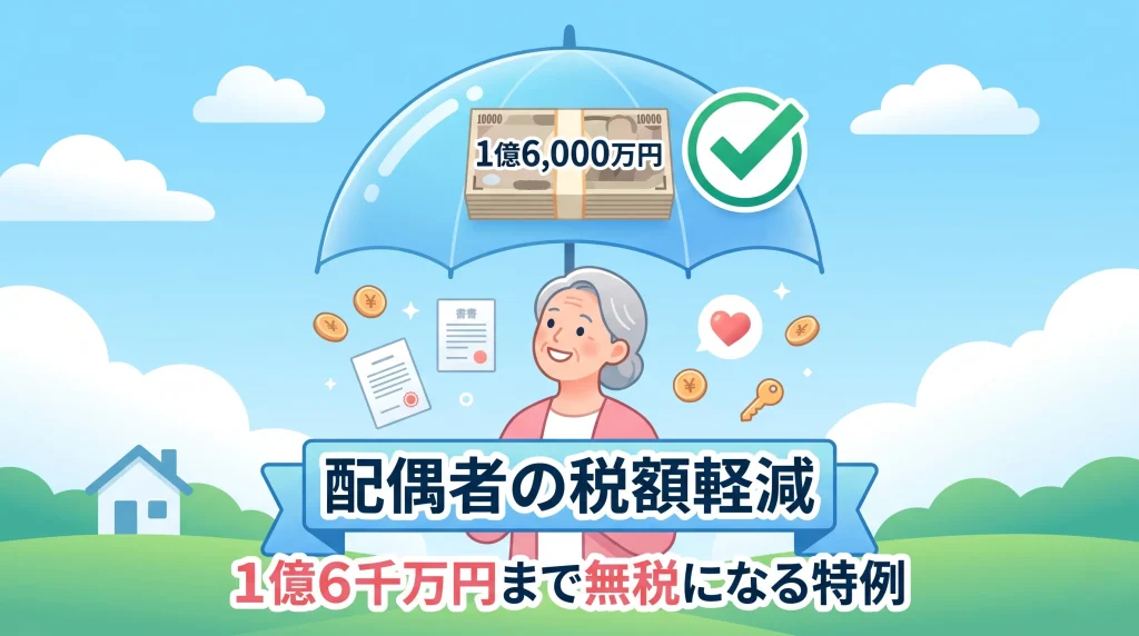 配偶者の税額軽減について、1億6千万円まで相続税が無税になる強力な特例制度のポイントを解説します。