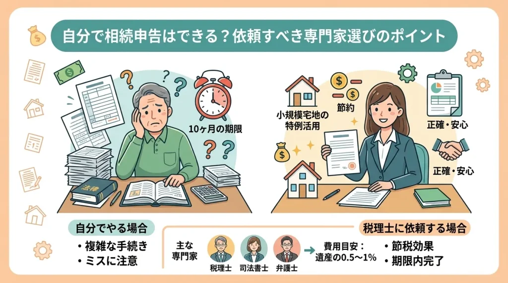 自分で相続申告できますか？複雑な手続きを期限内に行うため、税理士など依頼すべき専門家選びのポイントを解説。